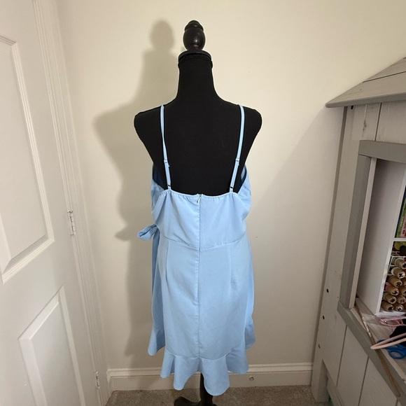 Source Unknown Light Blue Midi Dress - Picture 3 of 5